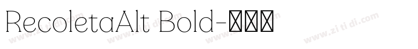 RecoletaAlt Bold字体转换